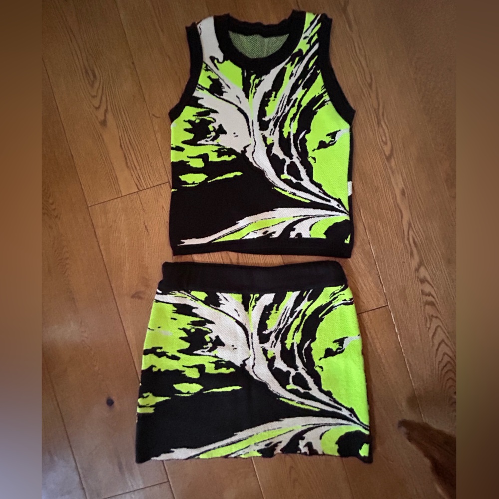 Knit Skirt Set (Mini Skirt + Tank)